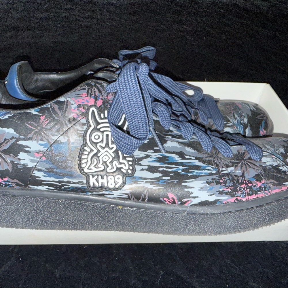 COACH Keith Haring Sneakers Black/Blue - Picture 3 of 7